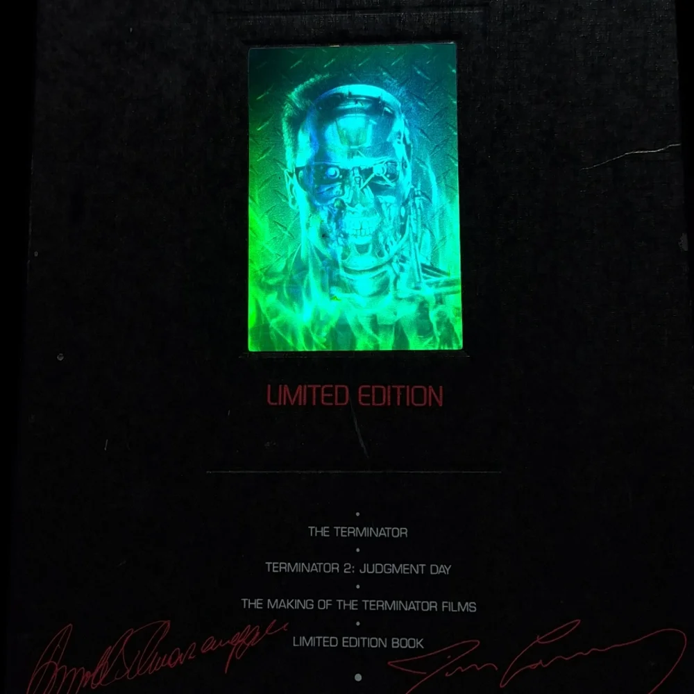 Limited Edition Terminator Holographic VHS TAPES AND LE Magazine